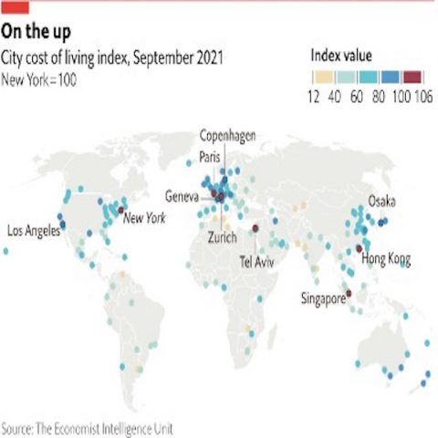 2021 villes les plus chères